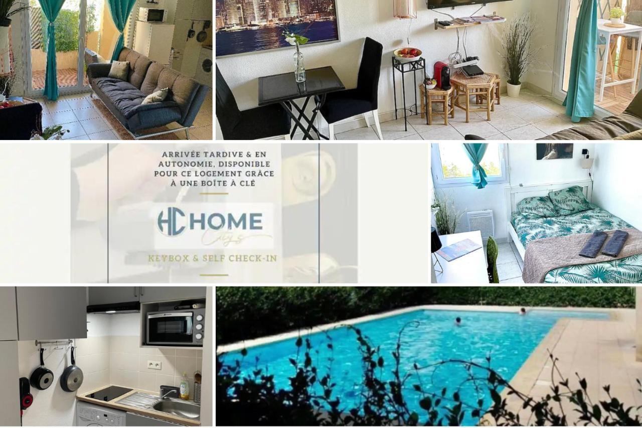 Appt Lumineux, Piscine, Wifi Appartement Montpellier Buitenkant foto